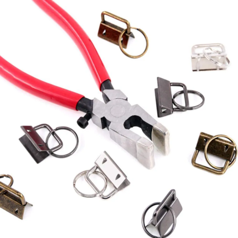 Keychain Hardware With Pliers Tool Set For Wristlet Clamp Key Lanyard