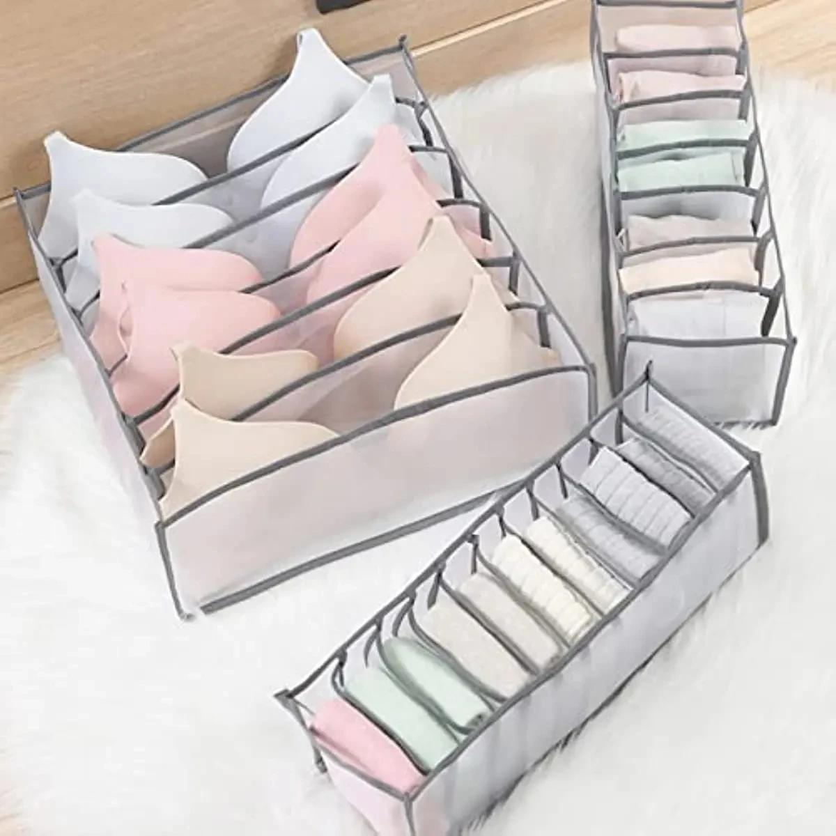 Organizer Panties Socks Storage Boxes Wardrobe Pants Clothes Underwear Drawers Jeans Clothes Separator Bra Folding Divider clothes organizer storage box underwear storage organizer underwear storage box drawer divider drawer organizer