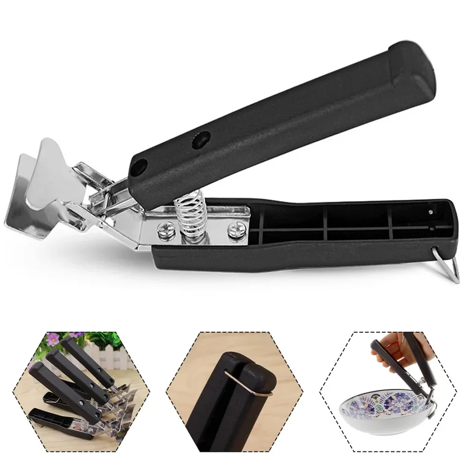 Pinza per piatti caldi, pinze per pentole calde, morsetto antiscottatura da cucina - pinze da cucina in silicone resistenti al calore, padelle per friggitrice ad aria, pinza per spostare plat