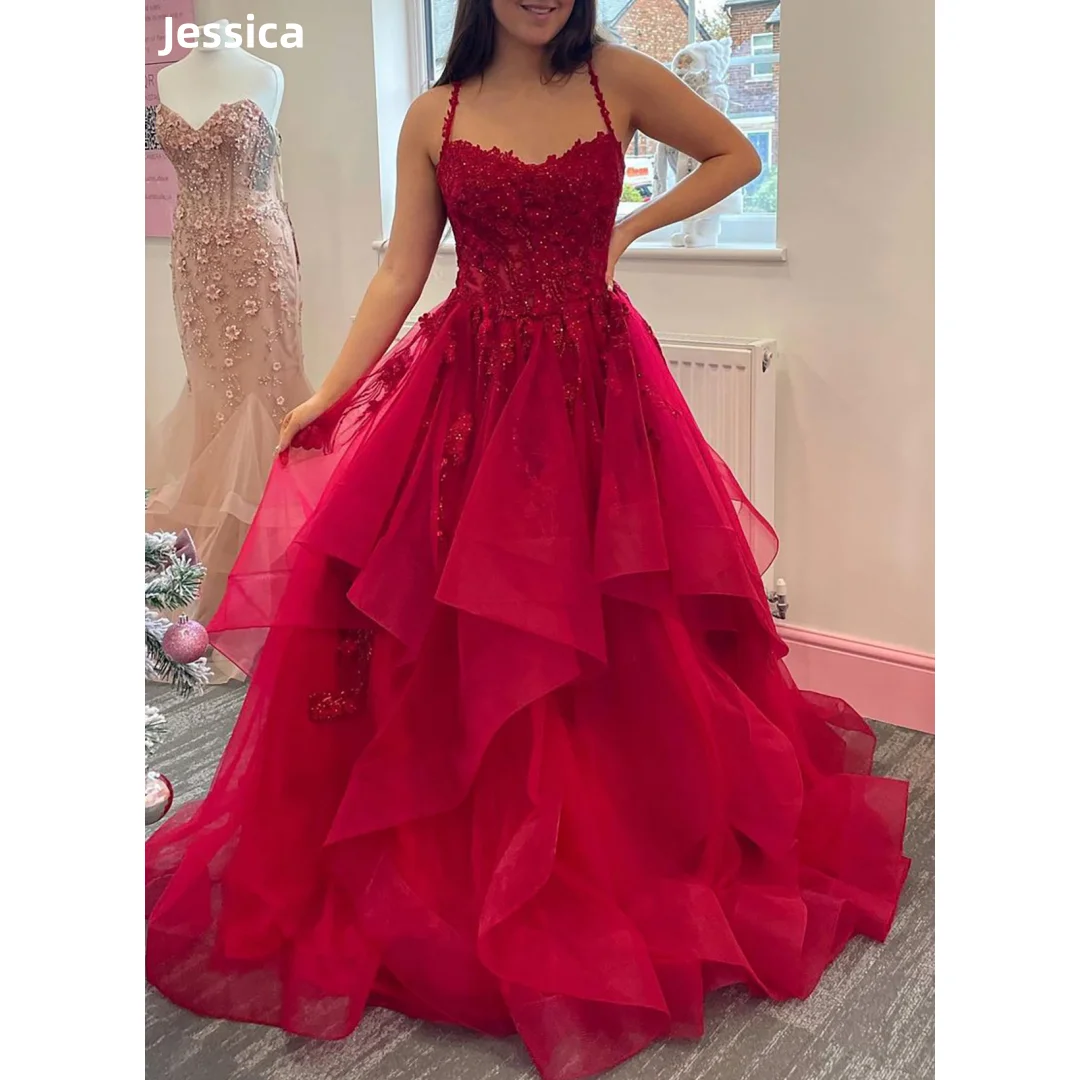 Robe Cocktail YESSICA Rouge - Élégante Et Ajustée Taille EU 40