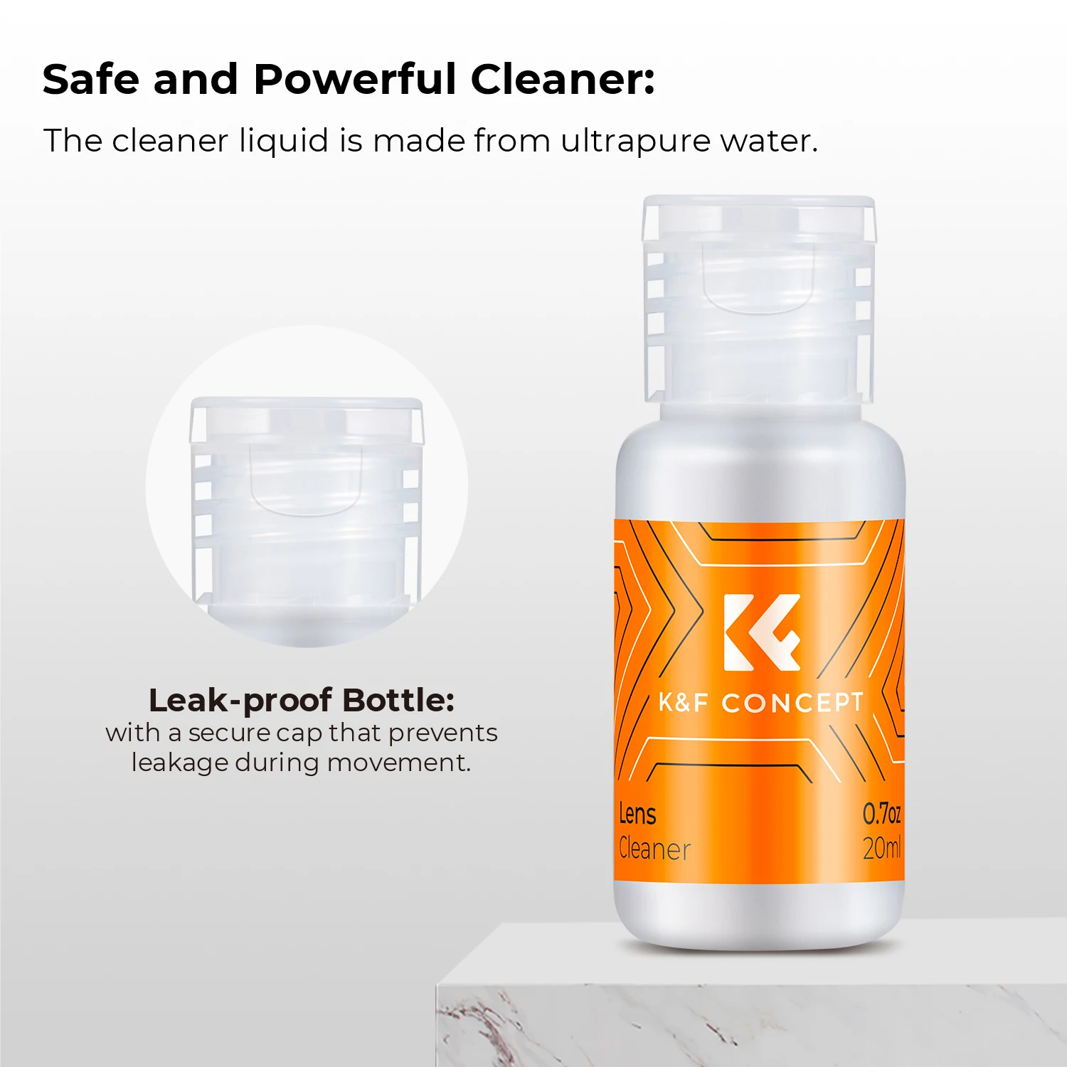Camera Cleaning Kit K&F Concept Sensor Cleaning Swab Kit 10Pcs Vacuum Packaging And Liquid 20ml for DSLR or SLR Camera