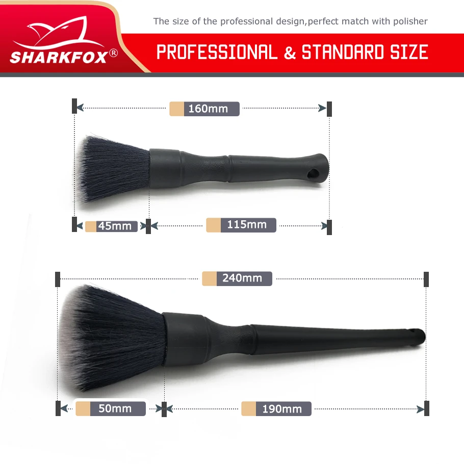 Car Detailing Brush Super Soft Auto Interior Detail Brush With Synthetic Bristles Car Dash Duster Accessories