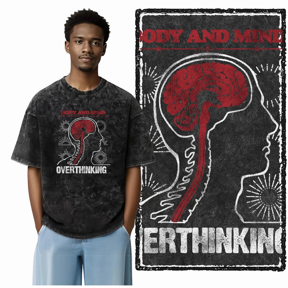 ZG2 STREETWEAR THEME Bedruckte Baumwolle Säuregewaschen Exklusive Grafik Unisex T-Shirt Coole Vintage Herren T-Shirts Große Größe T-Shirt für Männer – Detail 17