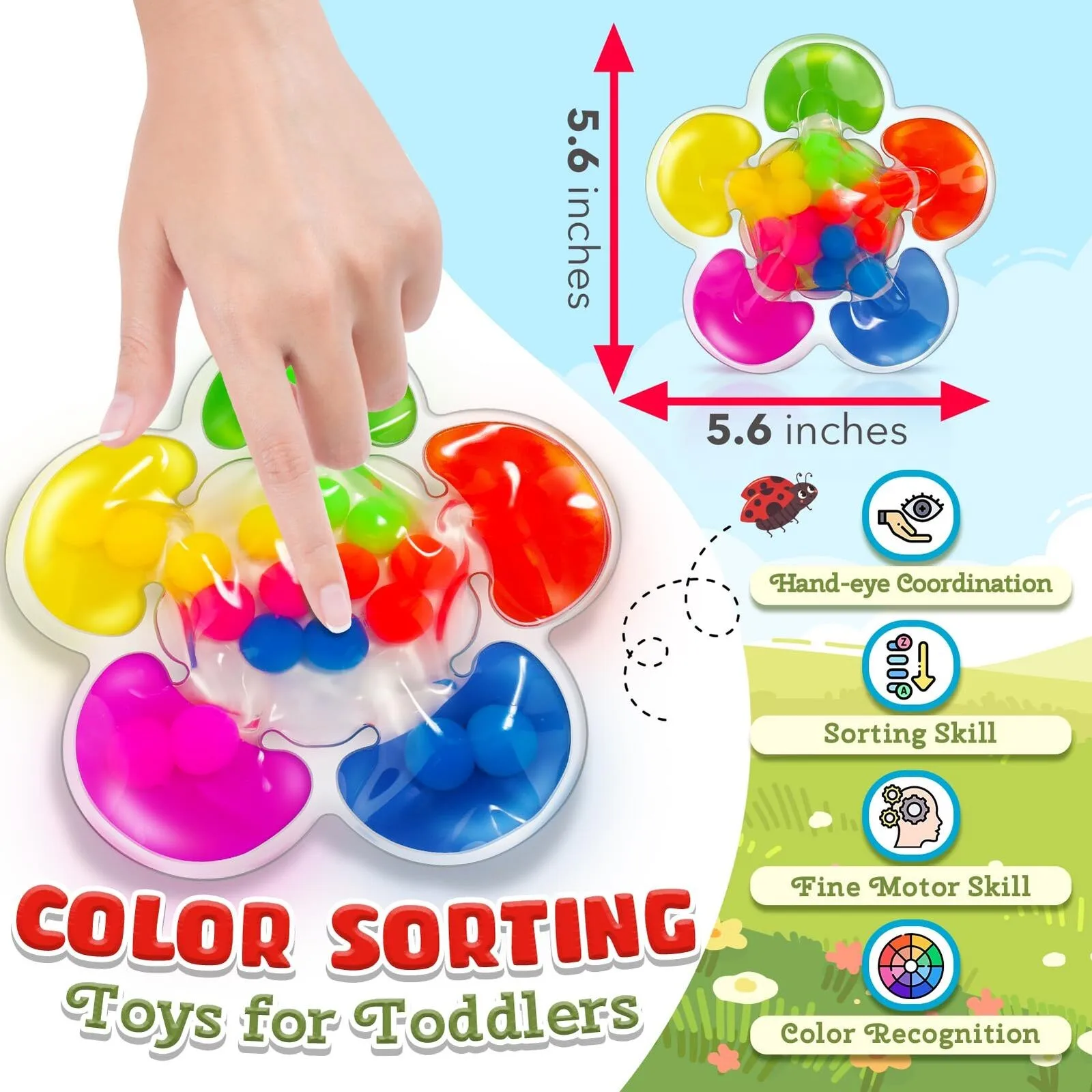 10Ml Color Sorting Sensory Toys Montessori Sensory Visual Color