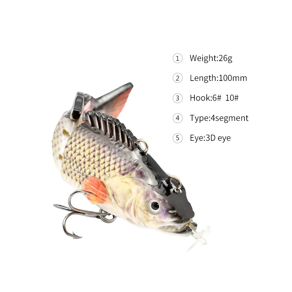 small Robotic Swimming Lures Fishing Auto Electric Lure Bait Wobblers For  Swimbait USB Rechargeable Flashing LED light