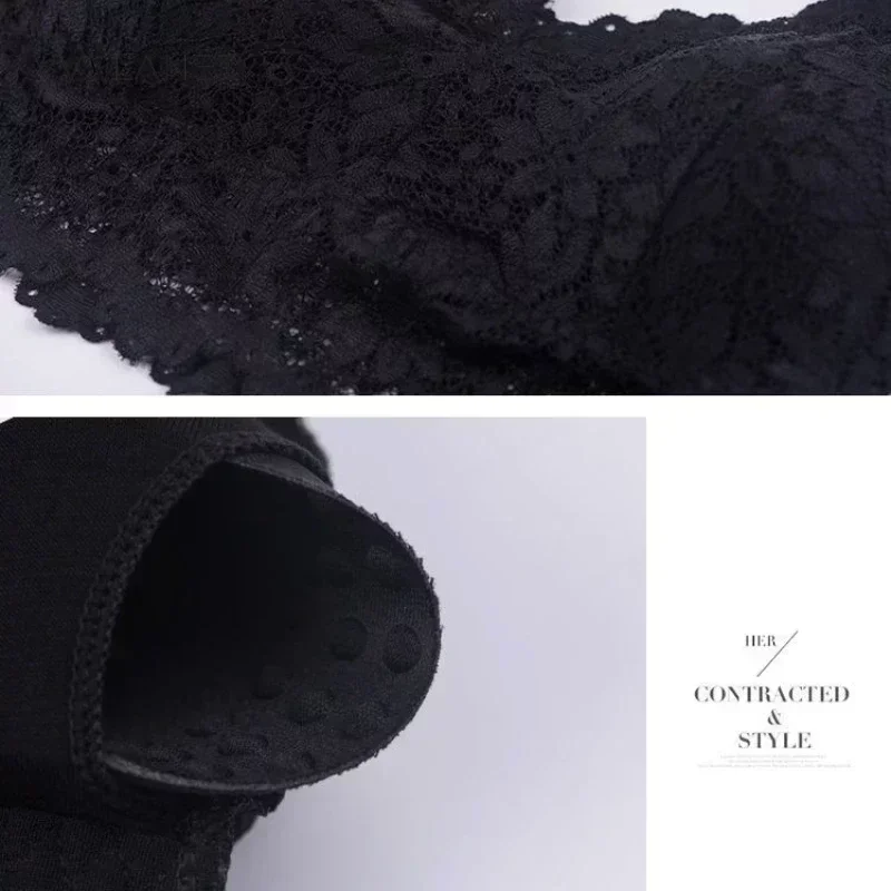 Lace Sexy Wireless Padded Push Up Bralette For Women