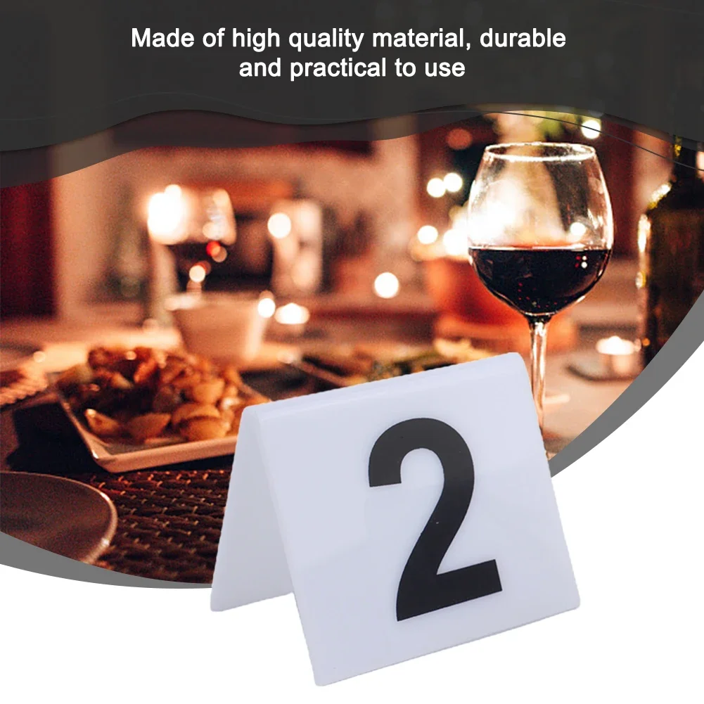 

20/40pcs Table Number Signs 1-40 Table Numbering Table Display Table Number For Quick Service Restaurant Models