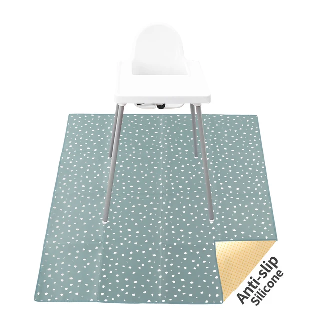 110cmX110cm Baby High Chair Mat Large Slip Resistance Waterproof Washable Splat  Floor Mat for High Chair Play Mat Picnic - AliExpress