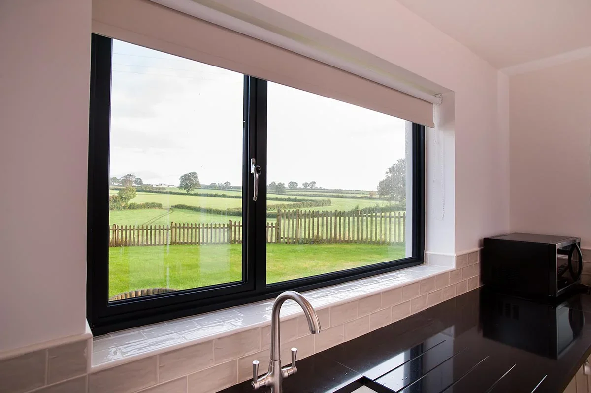 Hurricane Impact Aluminium Casement Windows Floor To Ceiling Large Fixed Glass Windows Extra Large Picture Window Design