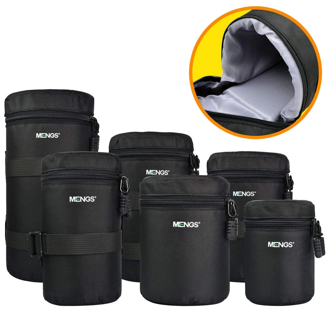 Cámara DSLR Neopreno Lente bolsa suave Protector caso bolsa para Nikon Canon Tamaño L 