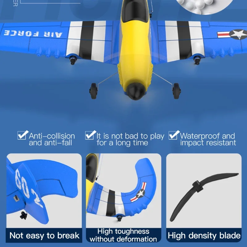 Rc 비행기 원격 제어 항공기 듀얼 모터 제어 Epp 폼 글라이더, 자이로스코프 내장 Rc 제트 장난감, 남아용 선물, 3 채널