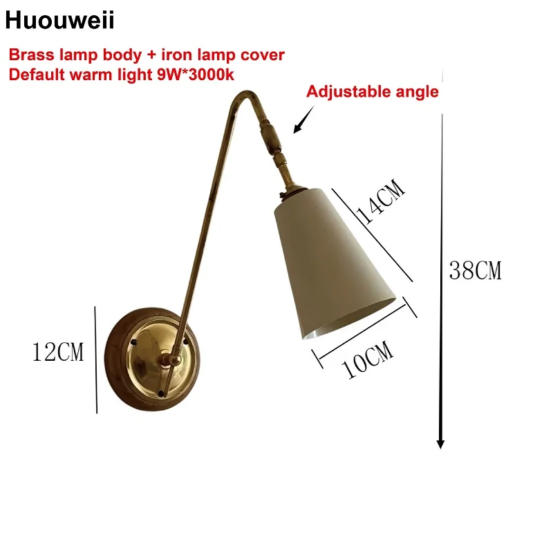 Retro Brass LED Wall Sconce 5