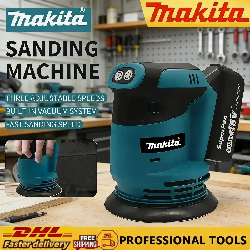 마키타 18V 충전식 디스크 DBO180Z 브러시리스 랜덤 오비탈 샌더 목공 샌..