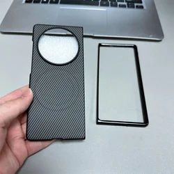 Magnetic Carbon Fiber Texture Leather Case with Magsafe Compatibility - Shockproof and Wireless Charging Ready for Vivo X Fold2 (GRAY)