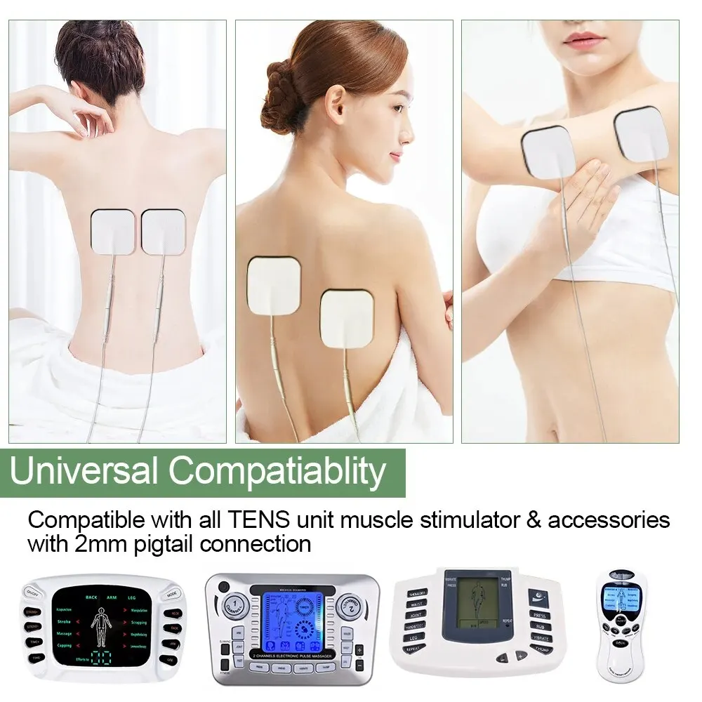 Muscle Stimulator Electrode Pads 10/20Pcs EMS Compex Muscle Stimulator Physiotherapy Acupuncture Patche Conductive Gel Tens Machines Pulse Massage