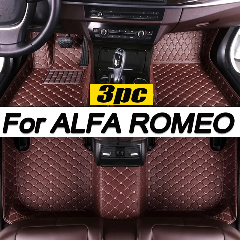 Tappetini Auto Per Alfa Romeo Giulia Mito Stelvio Gt Giulietta 4C 159 Spider 916 Gtv Brera 166 147 Spider Accessori Auto