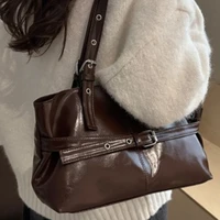 Sac à bandoulière fourre-tout minimaliste rétro pour femmes, Style hiver, grande capacité, sacs à main à poignée supérieure pour les déplacements, automne 2025 4