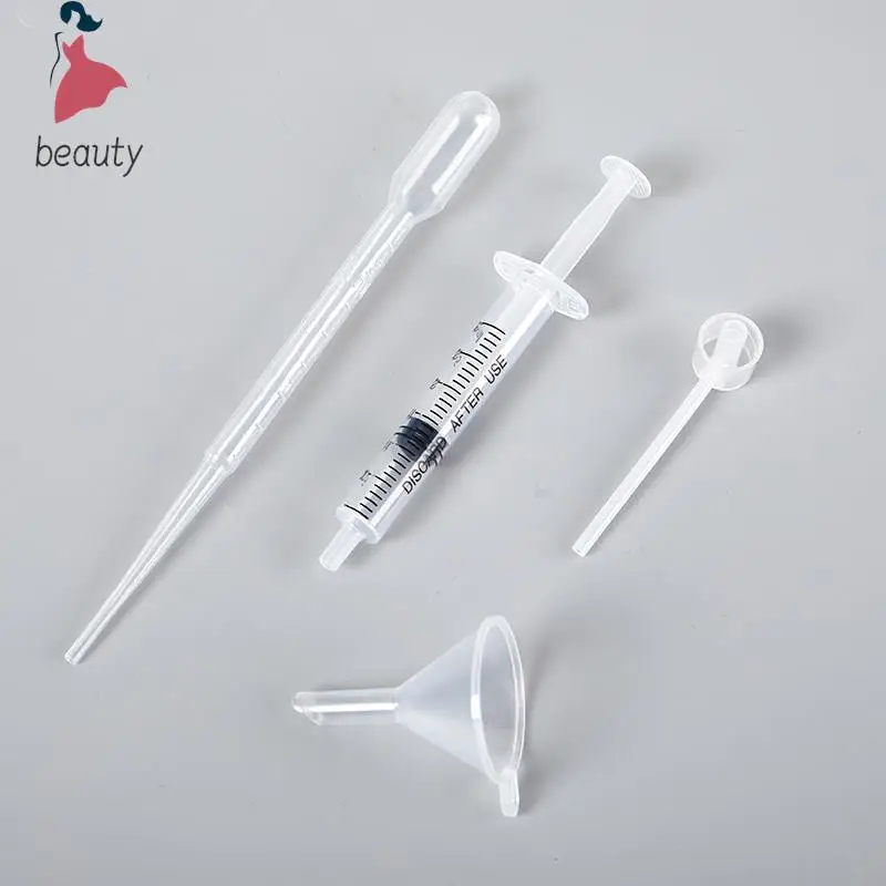 

4/6 Pcs Perfume Refill Tools Set Plastic Diffuser Syringe Straw Dropper Funnel Spray Dispensing Required Cosmetic Tools
