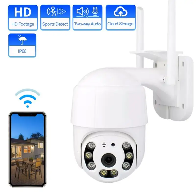 

Audio Closed-circuit Television 1080p Motion Detection Webcam Wireless Camera 2mp Two-way Intercom Wifi Hd Surveillance Camera