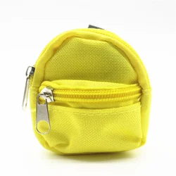 Chic Mini Purse Keychain with Zipper and Keyring Charm (E)