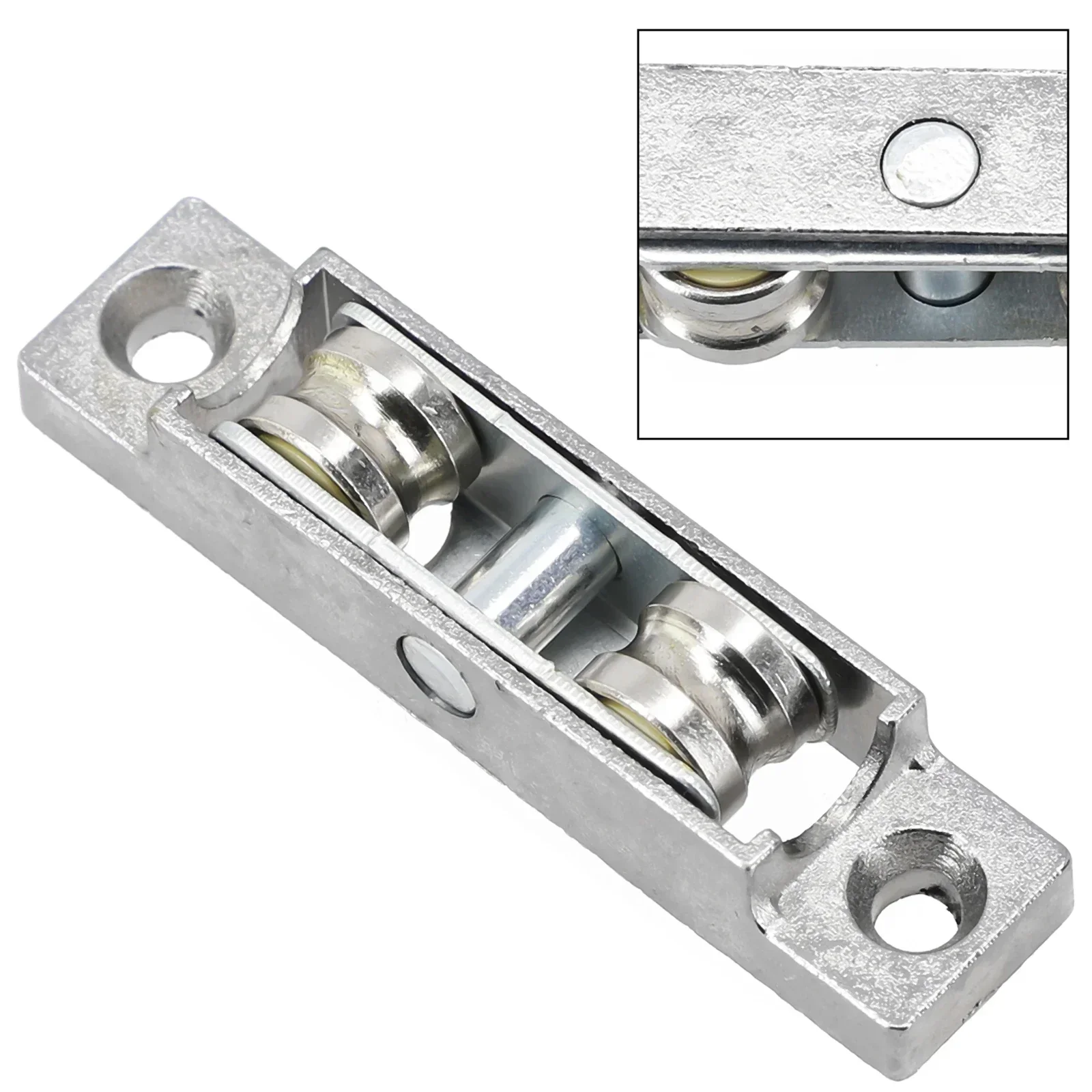 Zinc Alloy Window Pulley Pulley Slot Wheels Silent Copper U Groove Track Door Roller Casters Sliding Glass Window Roller