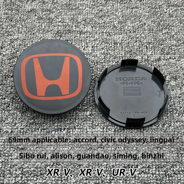 58MM/69MM Car Styling Wheel Center Hub Caps Cover Replacement Accessories For Honda CITY CIVIC Mugen Pilot Type R Type S Insight