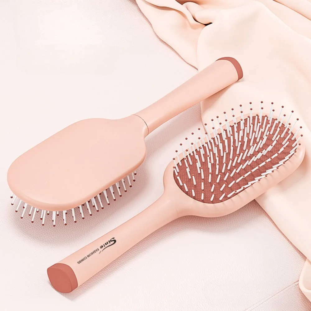 Couro cabeludo Massagem Comb com alça longa, Escova de ar, Detangling Hair Brush, Wet Curly Hair, Anti estático, Fluffy Combs, Styling Tool