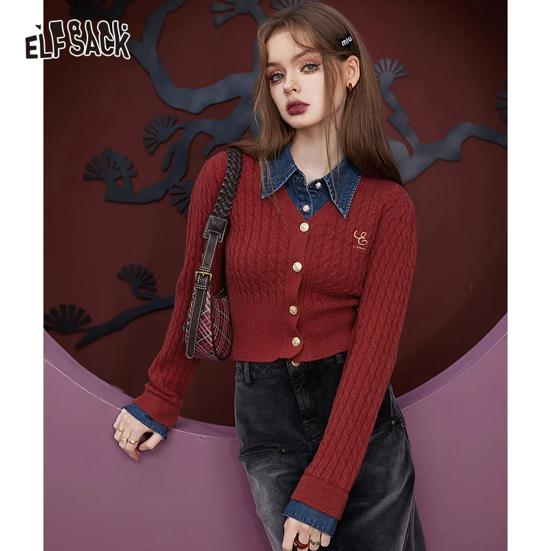 elfsack-fake-two-pieces-pullover-woolen-sweaters-women-2023-winter-polo-neck-basic-daily-tops