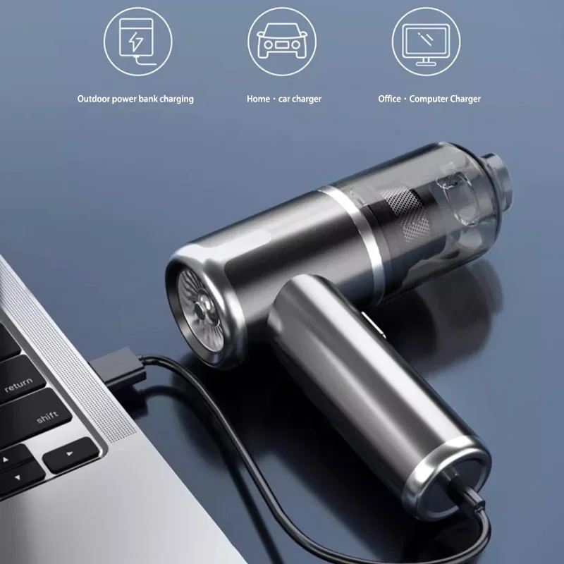 Xiaomi 2990000pa 4-In-1 High Power Durable Car Hoover Blowing Suction Dual-Use Cordless Portable Hoover Car Electronic Appliance vacuum cleaner handheld vacuum cleaner wireless vacuum cleaner portable vacuum cleaner