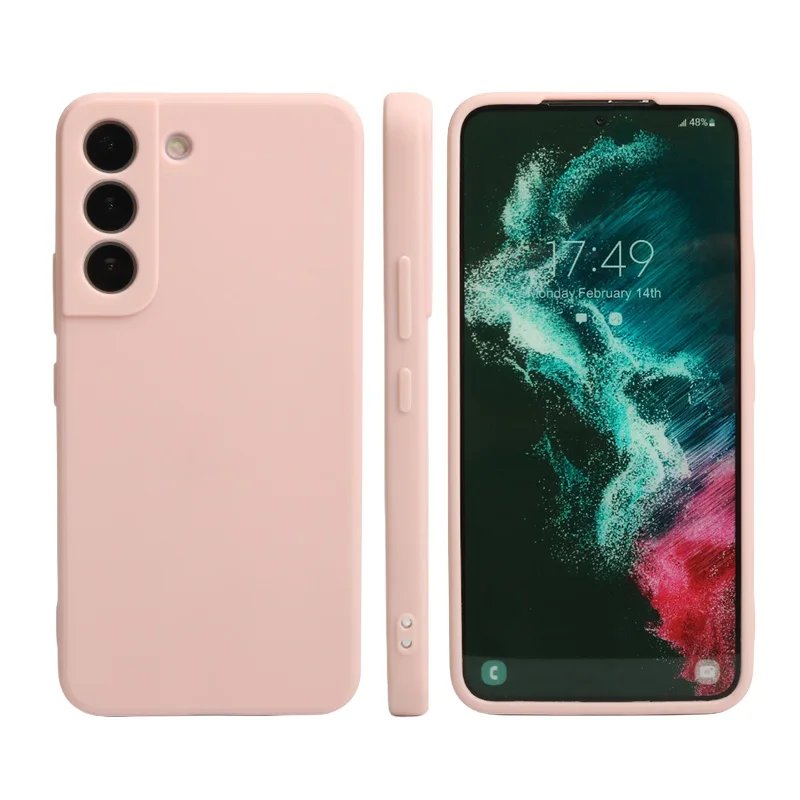 thumbnail image 1 of For Samsung S8 S9 S10+ S20 FE S21 S22 Plus S24 S23 Ultra Case Soft Liquid Silicone Ultra Thin Shockproof Phone Back Cover, 1 of 5