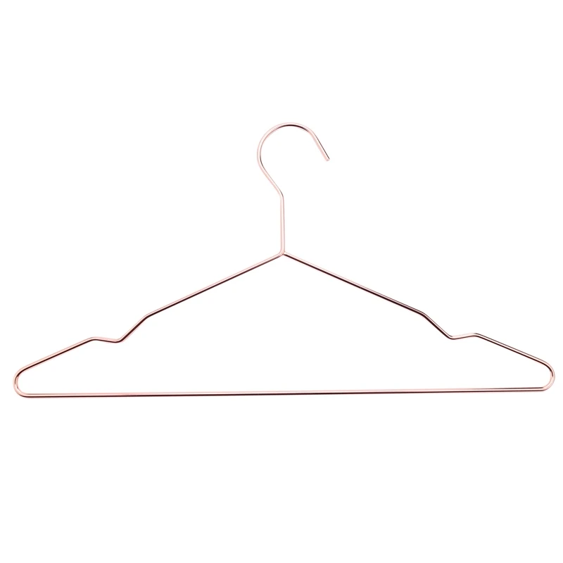 Adult Plastic Hangers: Metallic Gold Heavy Duty 17 Inch Dress
