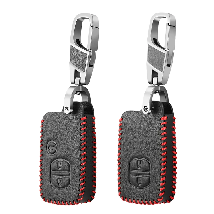 Noreyvis - Funda Protectora De Piel De Gamuza Con Llavero Compatible Con Bentley Continental GT GTC Mulsanne 2004-2016 (rojo