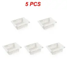  1~10PCS Fridge Organizer Storage Box Refrigerator Drawer Plastic Storage Container Shelf Fruit Egg Food Storage Box Kitchen 