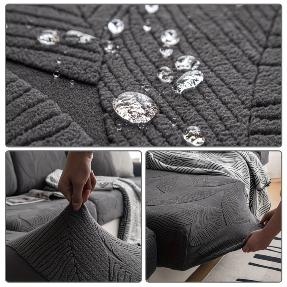 1pc New Waterproof Luxury Sofa Seat Cushion Covers Jacquard Fabric Sofa Covers for Living Room Soft Elastic Sofa Couch Covers 4