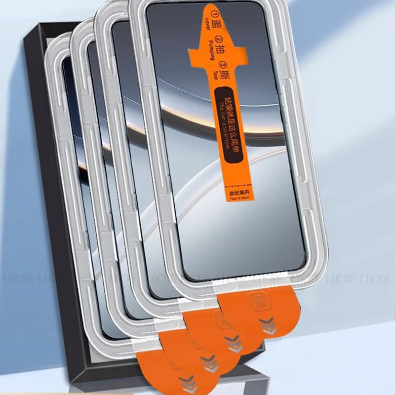 4/3/2/1Pcs Für Poco F7 Glas Xiaomi Poco F7 Gehärtetem Glas Staub Kostenloser schutzhülle HD 9H Volle Abdeckung Kleber Screen Protector Poco F7 – Detail 2