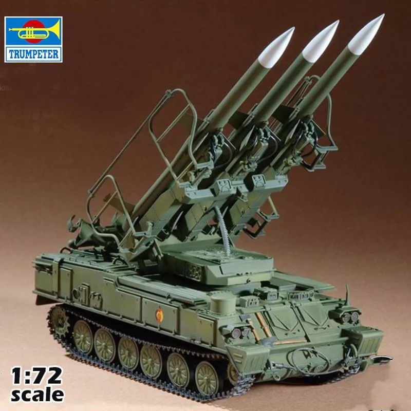 

TRUMPETER 07109 1/72 Russian SAM-6 Antiaircraft Missile Plastic Model Assembly Model Building Kits For Gundam Military Hobby DIY