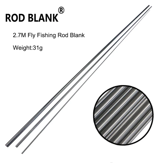 Rod Blank 2.7M 3 Sections Carbon Fiber Fly Fishing Rod Blank Rod Building  Component Pole Repair - AliExpress