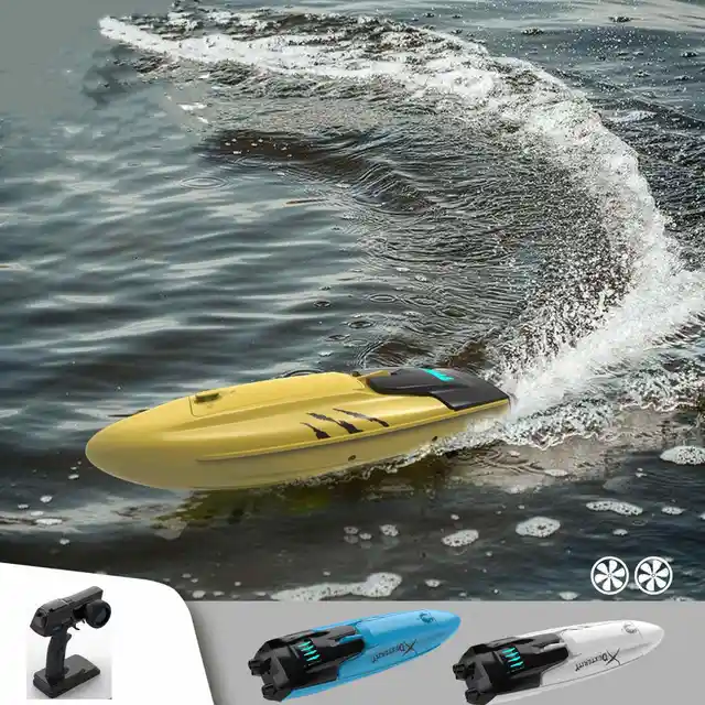 2022 New RC Boat 2.4 Ghz Brushless Electric High Speed Racing Speedboat Waterproof Yacht Small Boat RC Yacht Electric Kid Toy 5