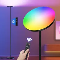 RGB Torchiere Floor Lamps for Living Room, 32W/3200LM Bright LED Standing Lamp with Remote, Modern Color Changing Tall Lamp with 1
