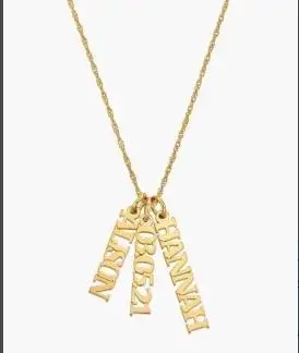 Trendy Stainless Custom Name Necklace Personalized Letter Pendant for Women Choker Gold color Chain Mother's Day Gift