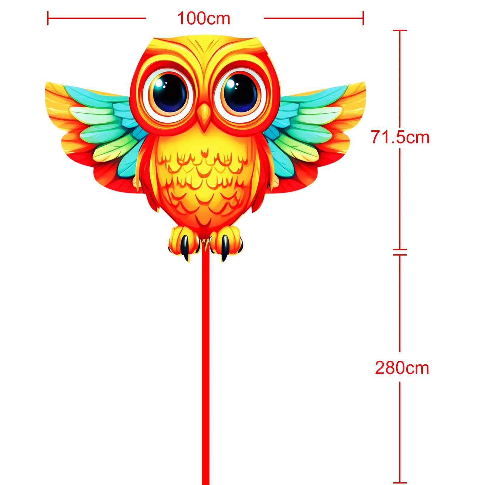 Outdoor Owl Kite With Handle And String For Kids Beach Toys colorful rainbow kite eagle kite plastic kite butterfly kite beach delta kite delta kite beach kite stunt kite unicorn kite plane kite snake kite power parafoil kite chinese dragon kite foal kite parafoil kite