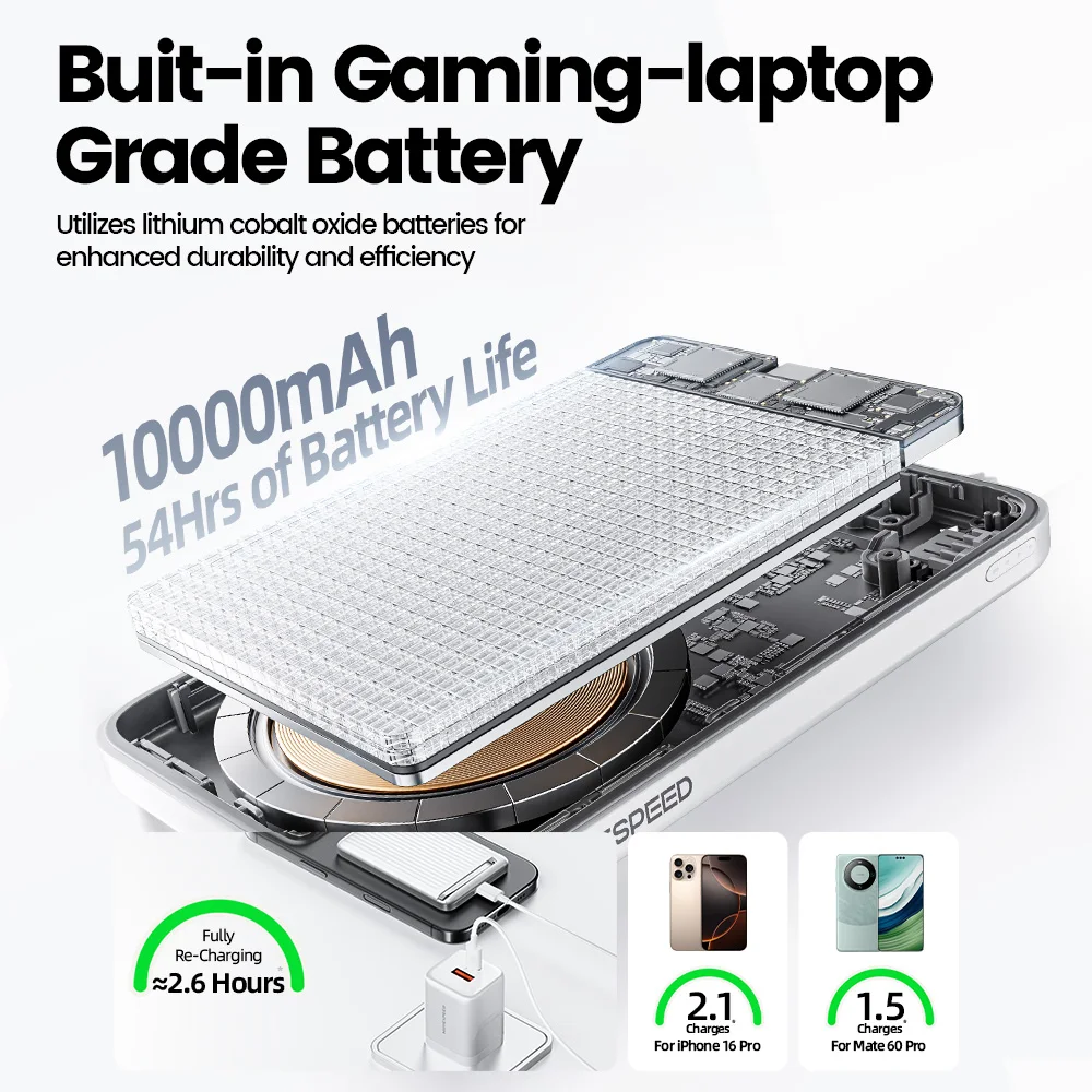 Power Bank Magnétique Baseus Qi2 Magsafe 10000 MAh