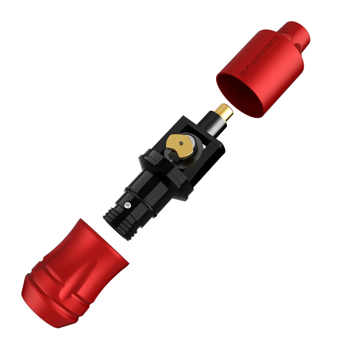 タトゥーマシン 2ピース EZ Dager V2 SMPカートリッジロータリータトゥーマシンペン 3.2