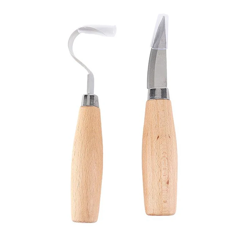 

Beech Wood Chisel Woodworking Cutter Hand Tool Wood Carving Knife DIY Peeling Woodcarving Sculptural Spoon Knife Handmade Knife