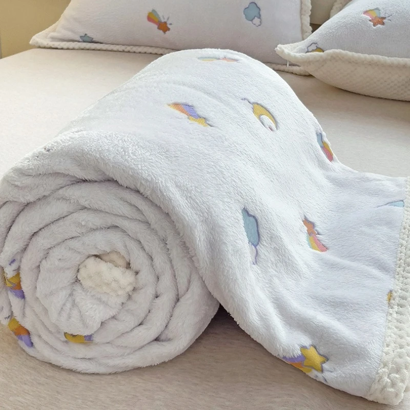 Soft Baby Blanket Kids Flannel Stroller Cover Bedding Kids Nap Cover Air Conditioning Blankets Thin Quilt Sofa Shawl Baby Items - 5