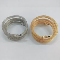 Fashionable Exaggerated Adjustable Realistic Snake Skin Net Chain Necklace Flexible Neckpiece Design - Image 6