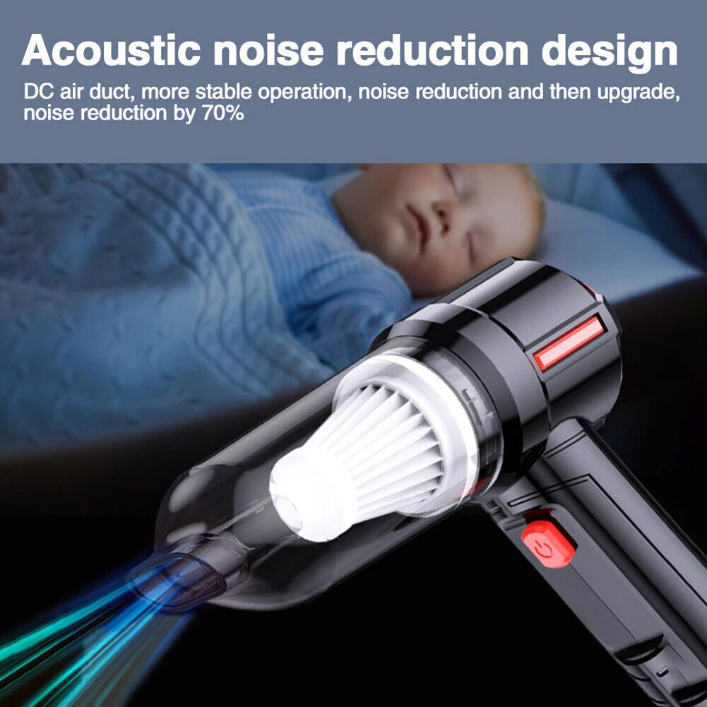

Handheld Vacuum Cleaner 1.5Kpa Wireless Vacuum Cleaner 4000mAh Powerful Hoover USB Charging Mini Dust Collector Auto Accessories