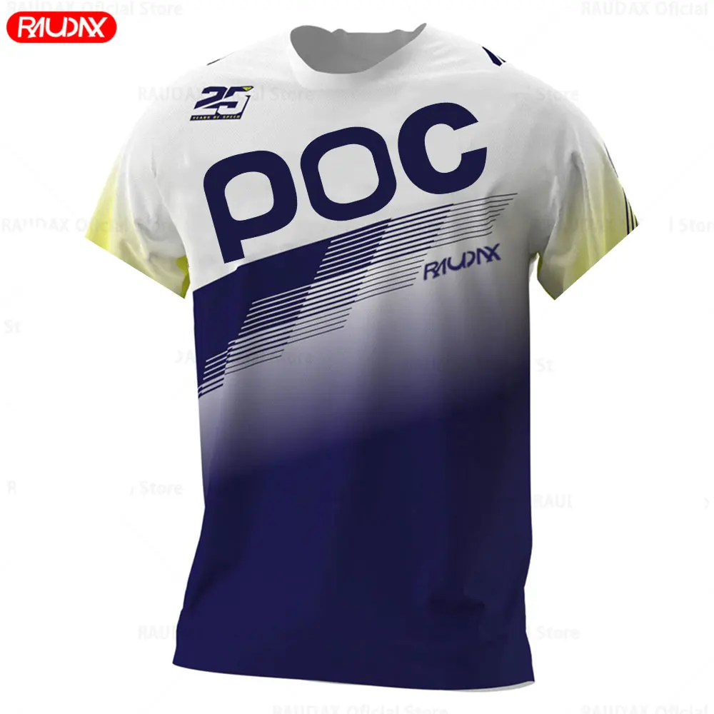 2025 New Downhill Jerseys RAUDAX POC Mountain Bike MTB