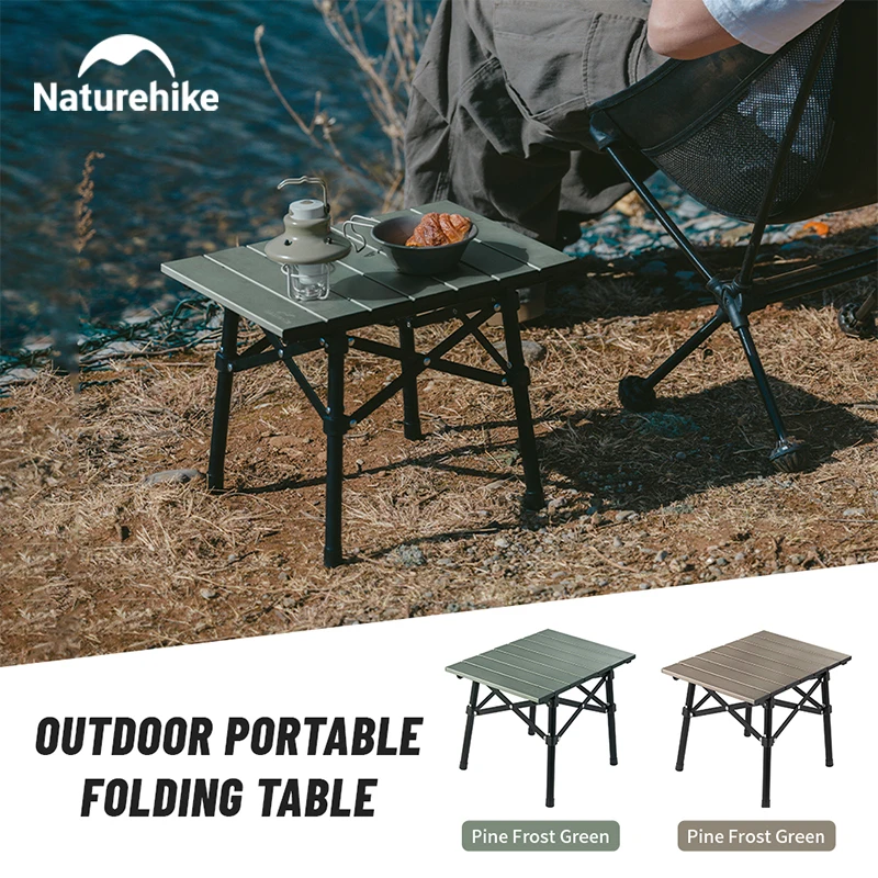 네이처하이크 캠핑 접이식 식탁, 휴대용 50Kg 고부하 미니 커피 테이블, 야외 낚시 정원 피크닉 테이블 