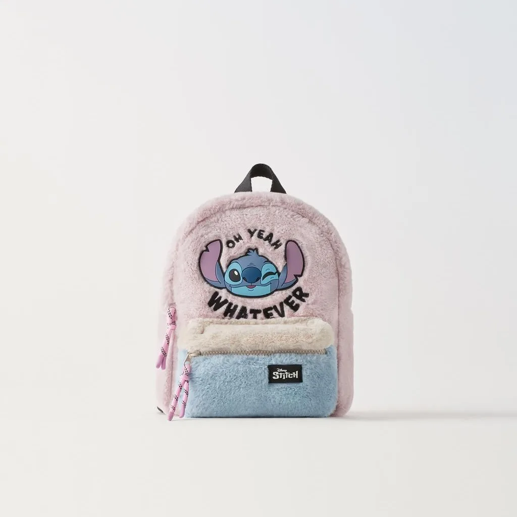 

New Disney cartoon Stitch New Kids Backpack Mini Schoolbag Girls and Boys Cute Shoulder Bag